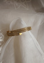 Load image into Gallery viewer, Orchid Gold Tone Bracelet
