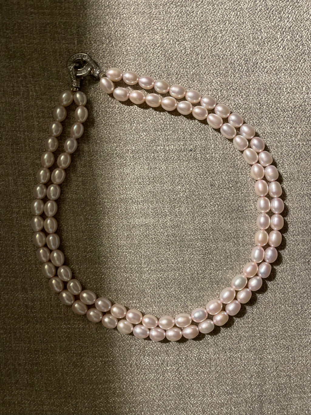 Diana oval pearl necklace