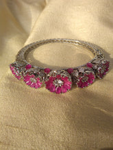 Load image into Gallery viewer, Aster Pink Statement Bracelet
