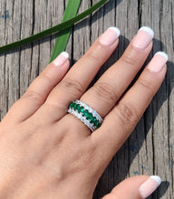 Load image into Gallery viewer, Venus Green Eternity Band
