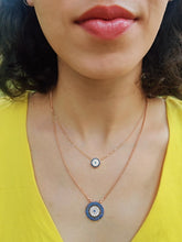 Load image into Gallery viewer, Allium Evil Eye Necklace Small
