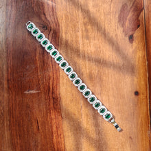 Load image into Gallery viewer, Gladioli Emerald Tennis Bracelet
