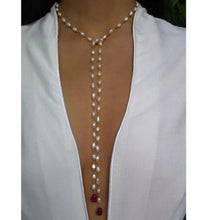 Load image into Gallery viewer, Amari Freshwater Pearl Chain Necklace
