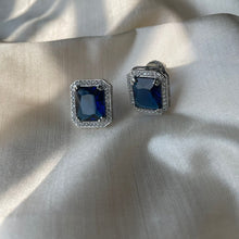 Load image into Gallery viewer, Claire Studs Pink/Sapphire
