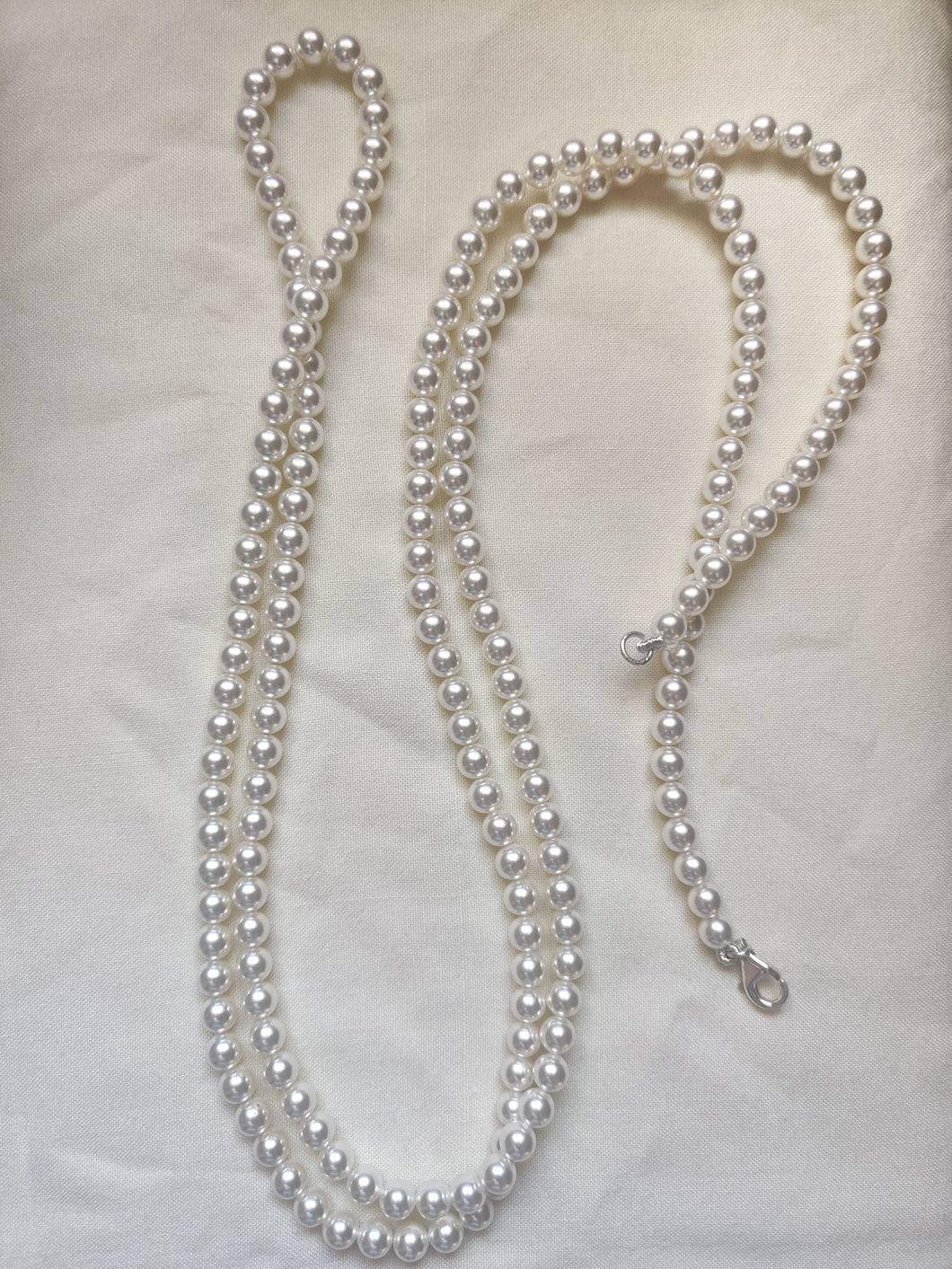 Dewdrops Long Pearl Necklace