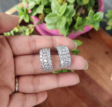 Load image into Gallery viewer, Florence CZ Half Hoops
